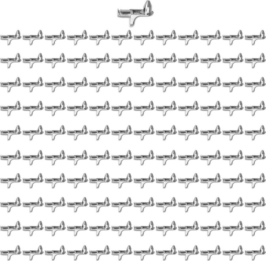 Schapdrager Planksteun Pinnen Noppen WOODLIKE LIKERAINY Stevige Plug-in voor Ø 5mm Gat Houten en Glazen Bord Keukenkast Kledingkast Kast Laadvermogen 30kg (120 Stuks) kastdragers