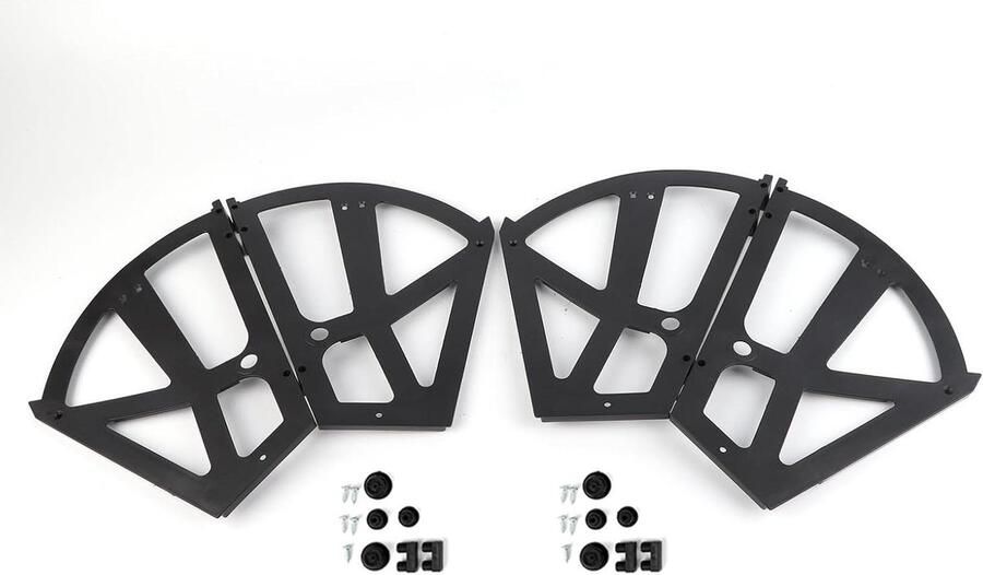 Scharnieren Flip Frames 4 stks set Huismeubilair Draairek Accessoire Zwart Schoenenkast Vervangingsbeslag Roestvrij staal Voor Keuken Woonkamer