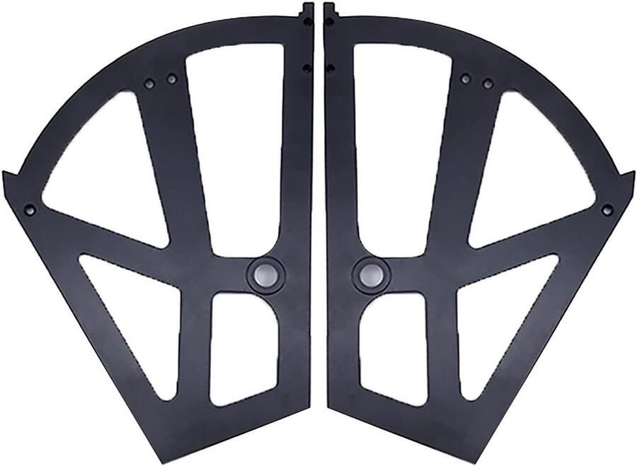 Scharnieren voor Schoenenkast Flip Frame 228x255MM Plastic Opbergkast Scharnieren Tweelaagse Schoenenkast Zwart (1 paar)