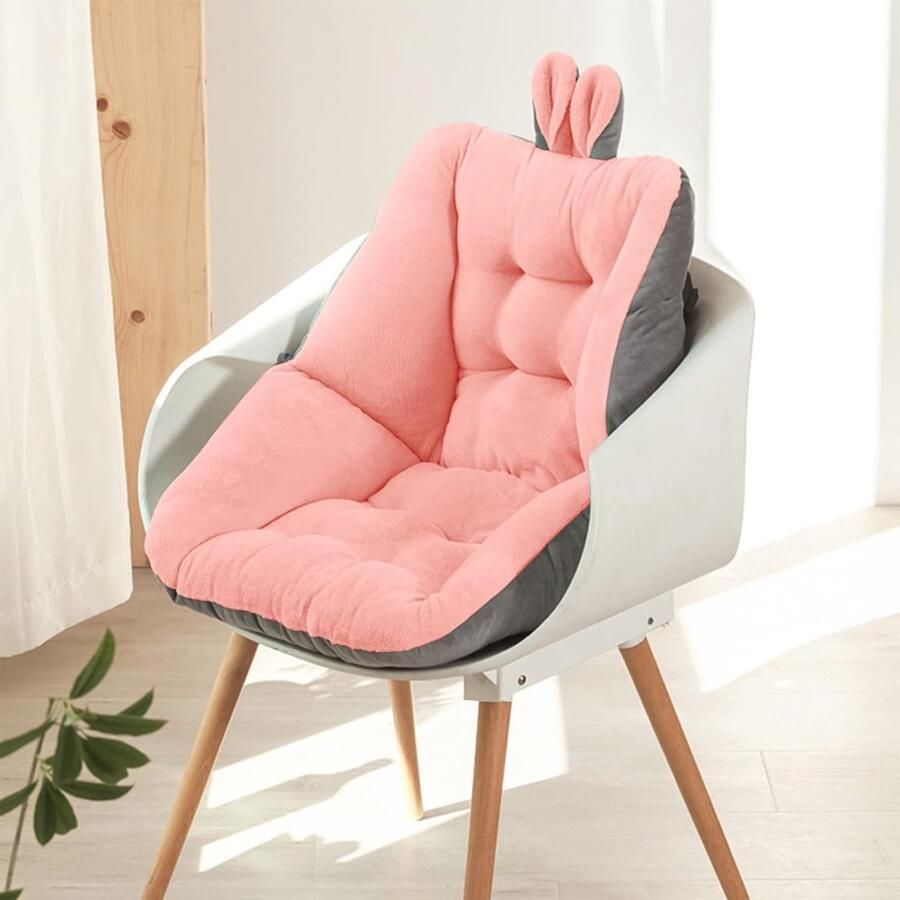 Senza Marchio Schattig zitkussen voor bank decoratie outdoor vloerkussen kussen 45 x 45 cm warm tapijt huidvriendelijk (roze 45 x 45 cm)