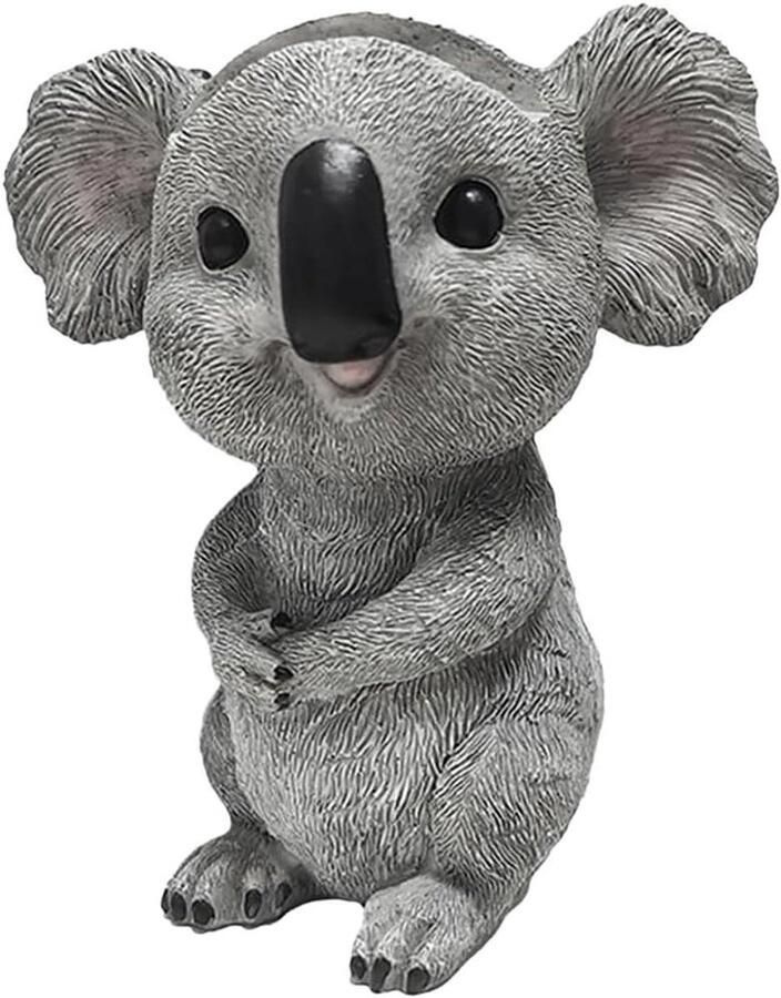 Schattige dieren brilhouder van kunsthars met koala design decoratieve brilaccessoires voor thuis en kantoor ideaal voor nachtkastje bureau decoratie wooncultuur cadeau