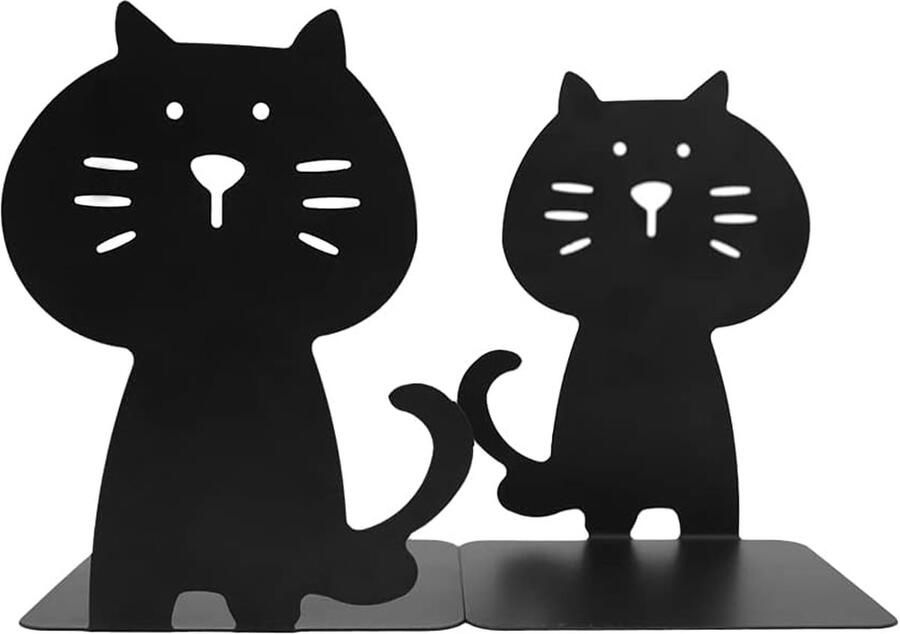 Goodivery Schattige en Stevige Metalen Boekensteunen voor Bibliotheek School Kantoor en Thuis