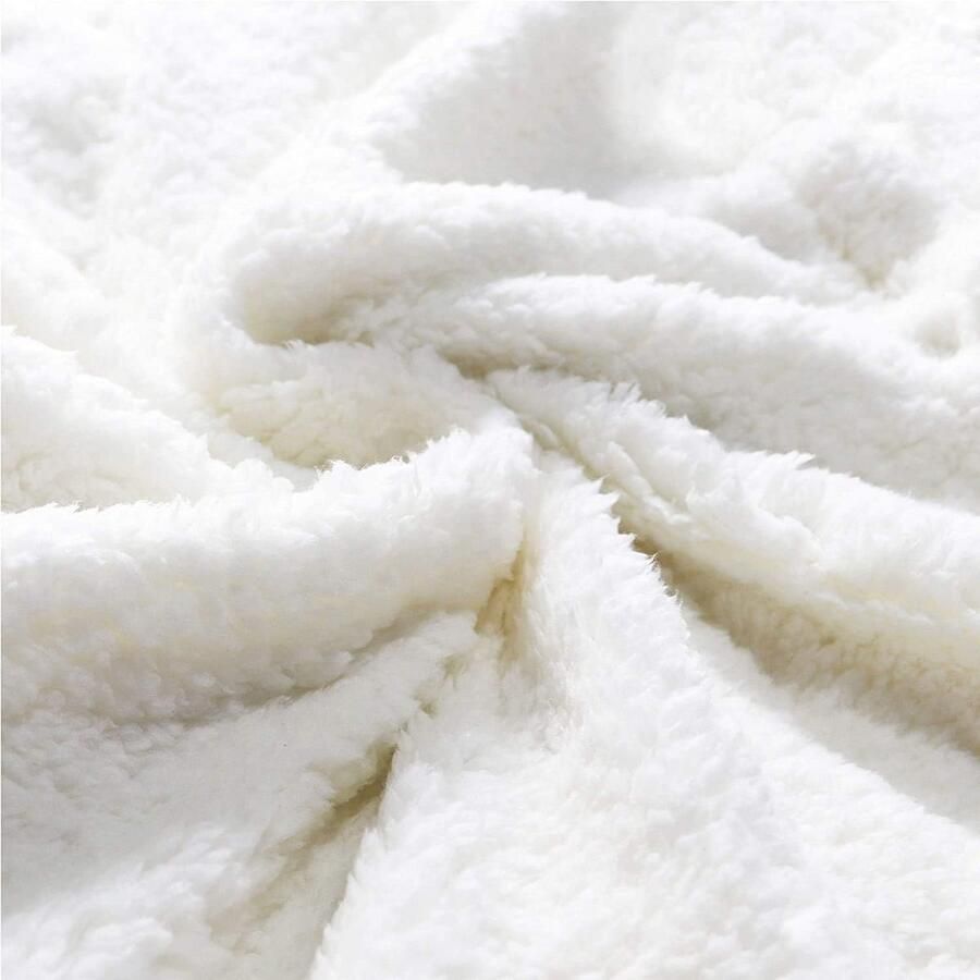 Schattige Fleece Sherpa Deken voor Kinderen – Donzig Plaid voor Bed en Bank – Perfect voor Thuis en Reizen – 76 x 105 cm - Foto 2