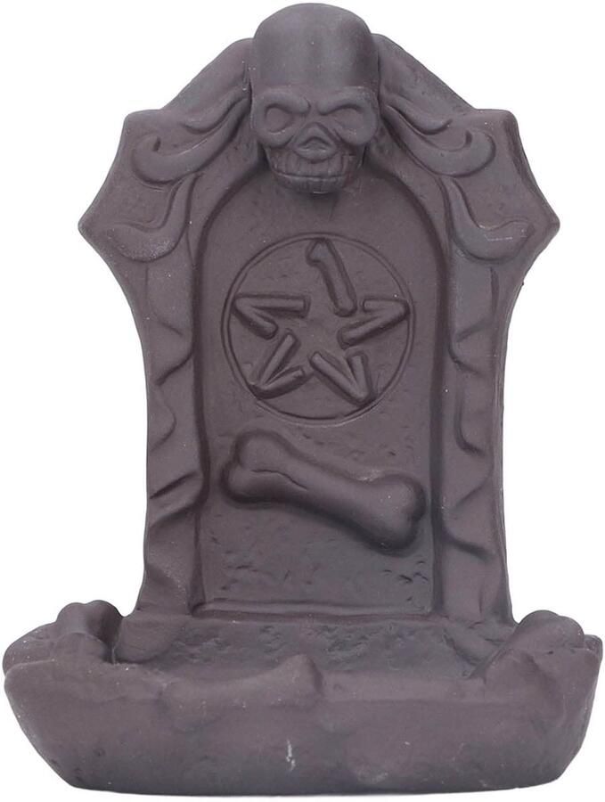 Schedel Waterval Wierookbrander Keramiek Wierookbrander Prachtig En Aantrekkelijk Decoratief Ornament Ontspannend Gevoel Voor Bureau Perfect Voor Aromatherapie En Huisdecoratie