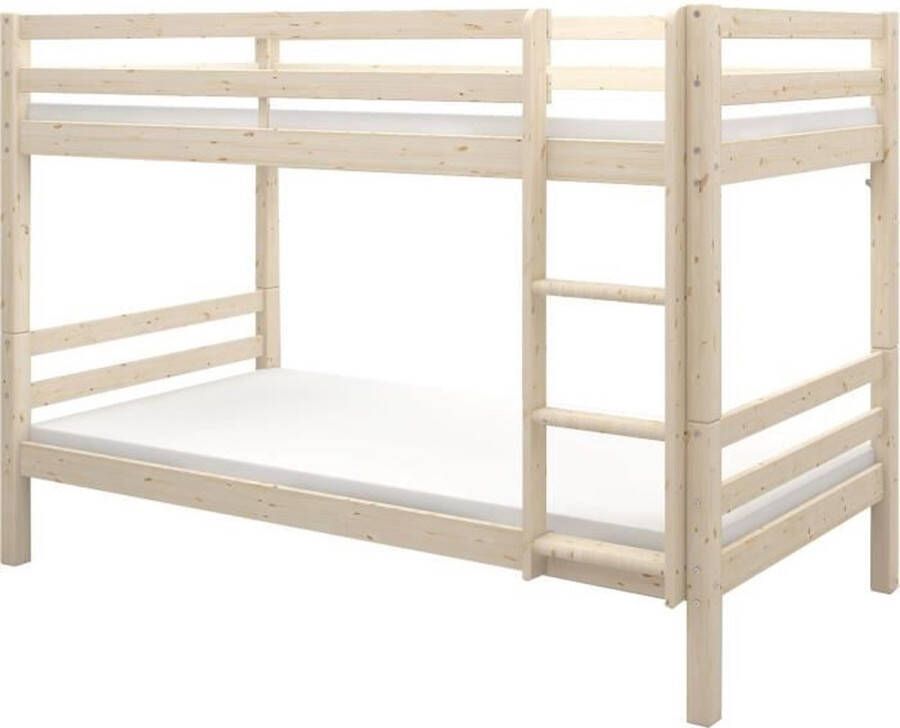 Scheidbare stapelbedden van kinderen 2x90x190 cm Solid Natural Pine Boxed Inclusive Ando