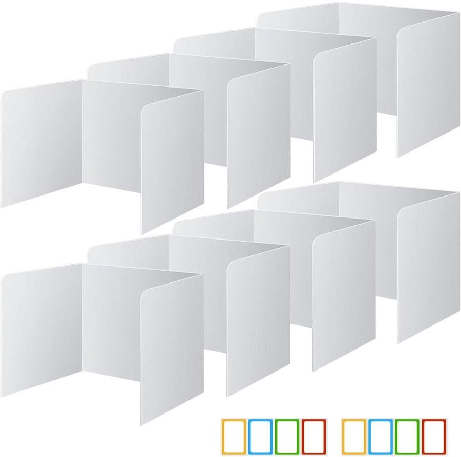 Scheidingswand voor bureau U-vormige splits 8 stuks