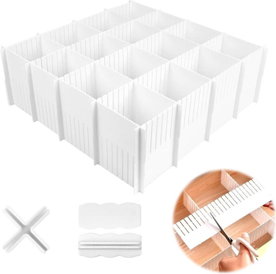 Scheidingswanden voor Laden Ladeverdelers 10 stuks Kunststof 32 x 11 cm