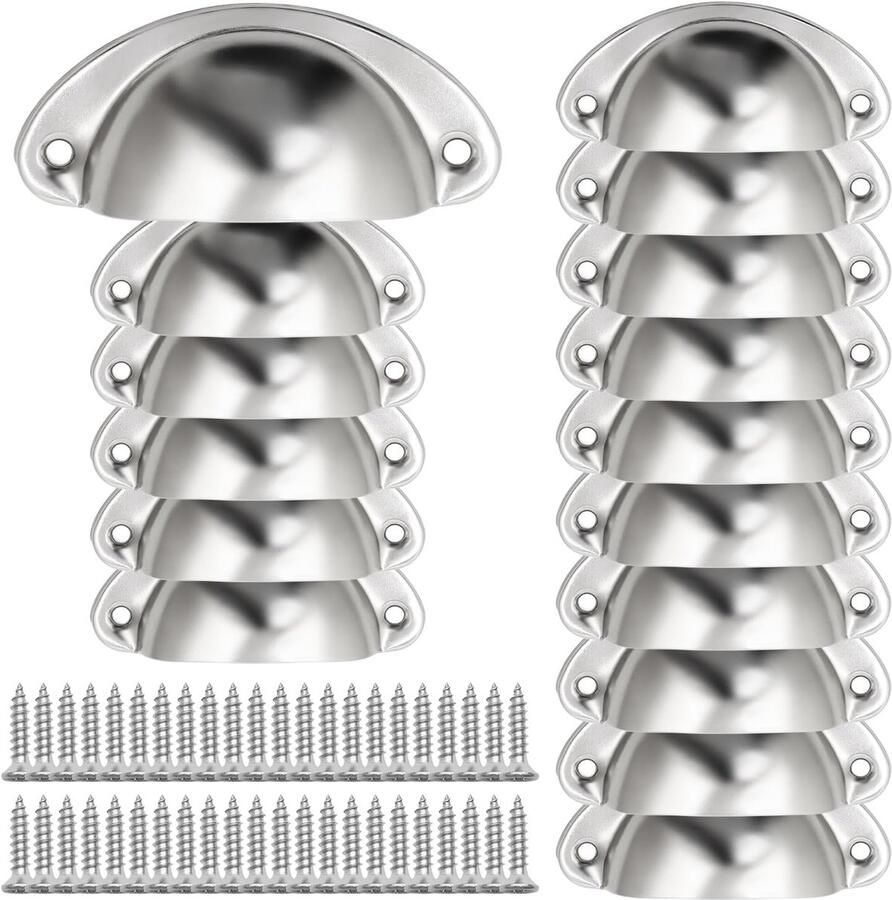 Ibenzoa Luxe Vintage Ladegrepen Set van 16 met Bevestigingsschroeven voor Meubelvernieuwing