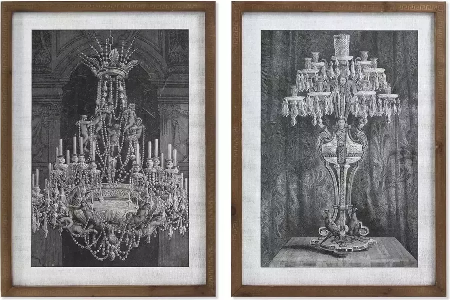 Schilderij DKD Home Decor Lamp (50 x 2 x 70 cm) (2 Stuks)