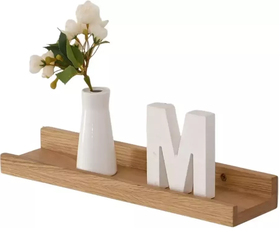 Schilderijrail rustieke vaste zwevende plank wandplank hangende plank ideaal voor woonkamer slaapkamer hal badkamer kantoor