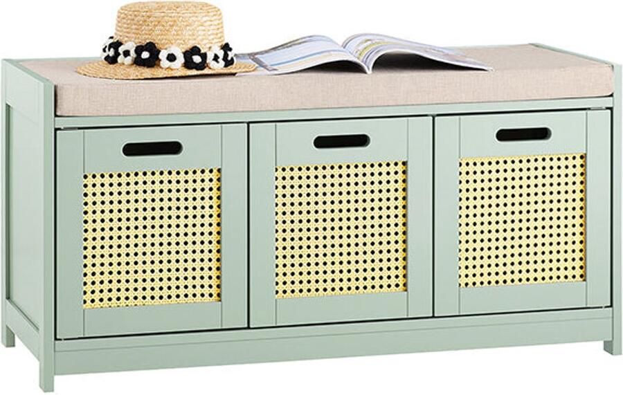 Schoen opbergbank Entryway Organizer Schoenenkast Gevoerde stoelcomfort 90x45x35cm