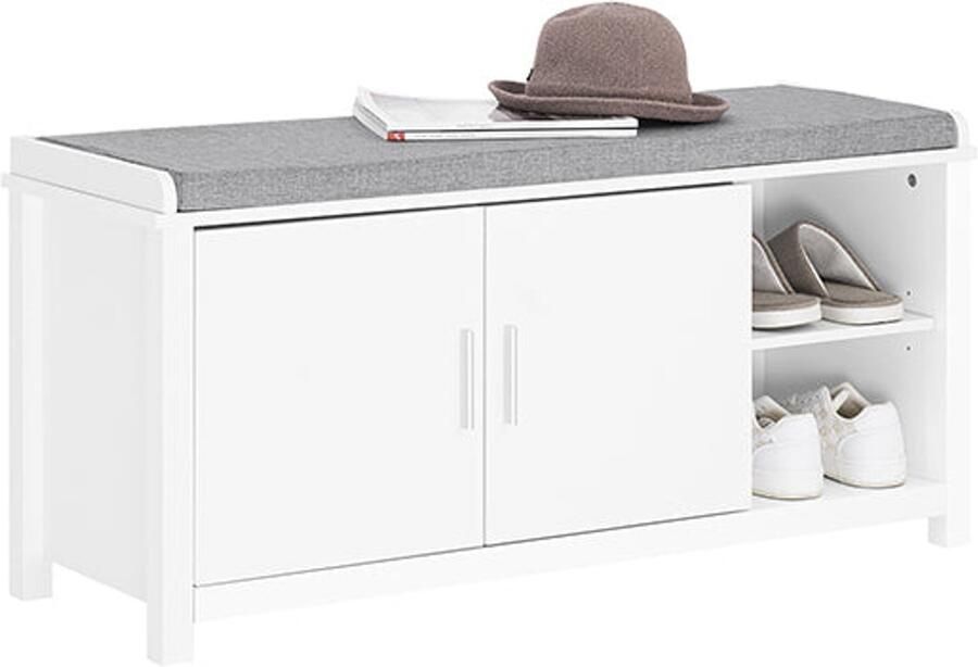 Schoen opbergbank schoenenrek Organizer Comfortabele kussen 110x45x40cm