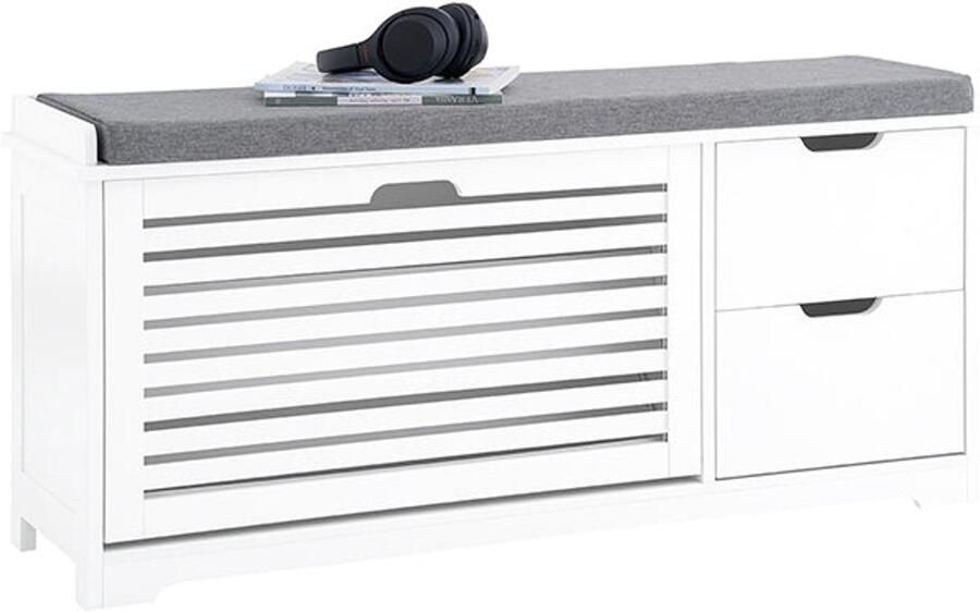 Schoen opbergbank schoenkast Entryway Organizer Space Saving Design 110x52x30cm Comfortzitje met kussen