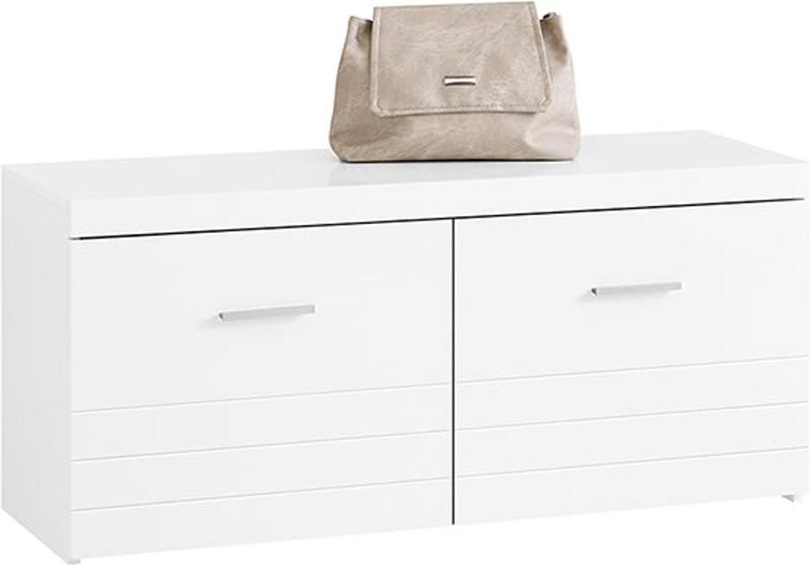 Schoen opbergbank schoenorganisator schoenenrek verstelbare compartimenten 100x45x35cm beschermt vloeren