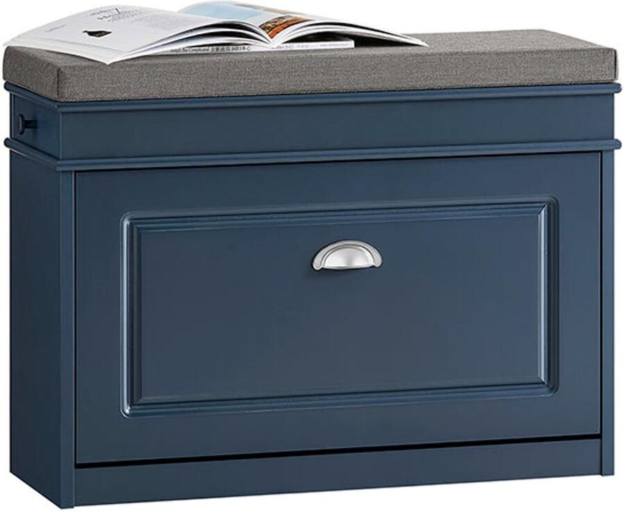 Schoen opbergkast schoenenorganisator schoenhouder ruimtebesparende schoenenrek met flap 75x52x24cm