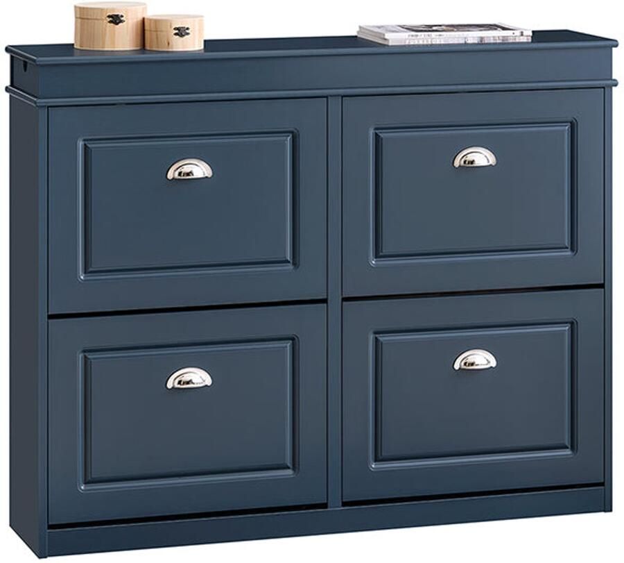 Schoen opbergkast schoenorganisator schoenenrek milieuvriendelijk FSC -gecertificeerd 104 cm x 83cm x 24 cm perfect voor toegangswegen