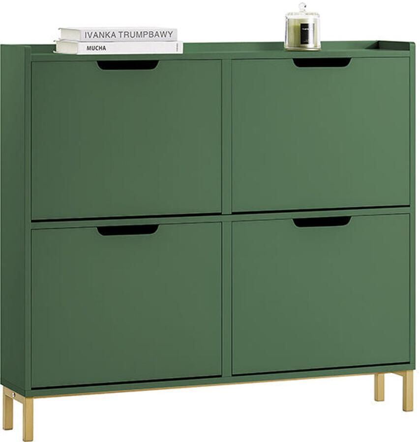 Schoen opbergkast schoenorganisator schoenenrek ruimtebesparend ontwerp 100x90x19cm