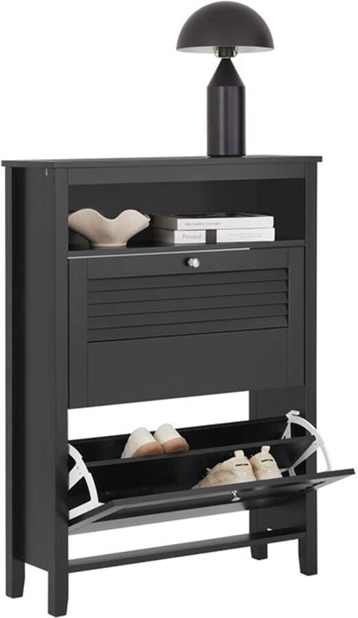 Schoen opbergkast schoenorganisator schoenenrek wandmontage stabiliteit 80x108x25cm