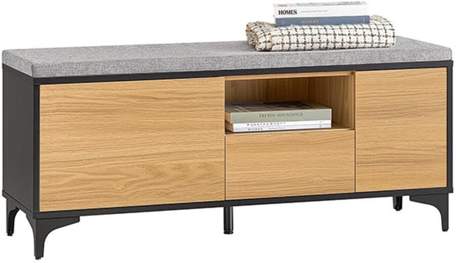 Schoenbank Schoenopslag Schoenenorganisator Verstelbare planken 110x44x35cm bevat 6-9 paren krasbestendige voeten