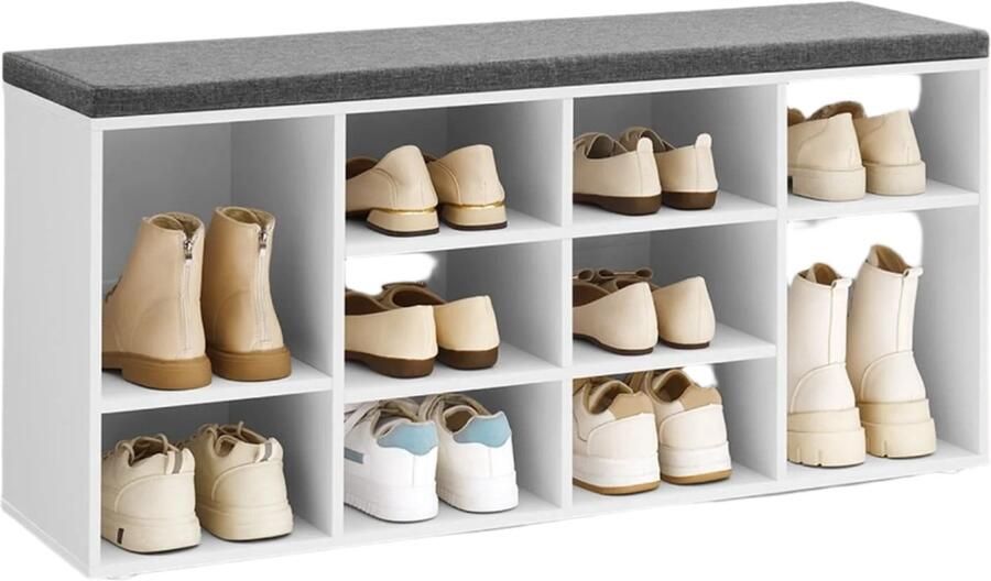 Schoenbank schoenplank Entryway Organizer Ruimte -optimalisatie 104 cm x 30 cm x 48 cm