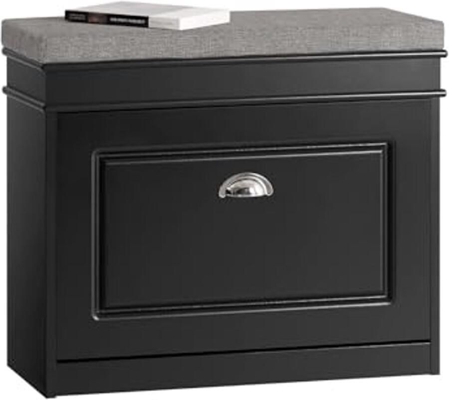 Schoenenbank met Kussen en Opbergvak Compacte Opbergløsning voor Hal