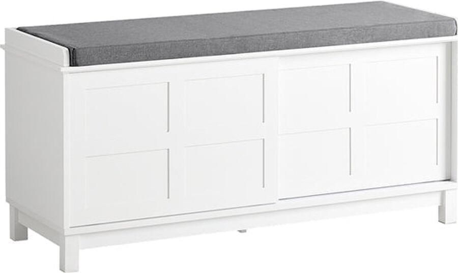 Rootz Living Rootz Schoenenbank met opbergruimte Zittende ladekast Ingangsbank Grote capaciteit Veelzijdig gebruik Comfortabel kussen 114 cm x 53 cm x 40 cm