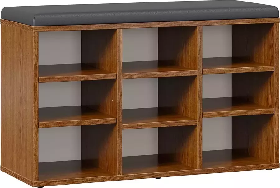 Schoenenbank – zitbankje met zitkussen en schoenenrek