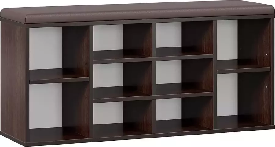 Schoenenbank – zitbankje met zitkussen en schoenenrek