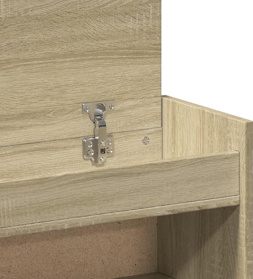 VidaXL Schoenenkast 100 5x28x100 cm bewerkt hout sonoma eikenkleurig - Foto 2