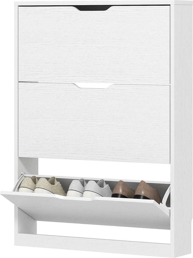 Homcom Schoenenkast Spaanplaat 80L x 17B x 108H cm Wit
