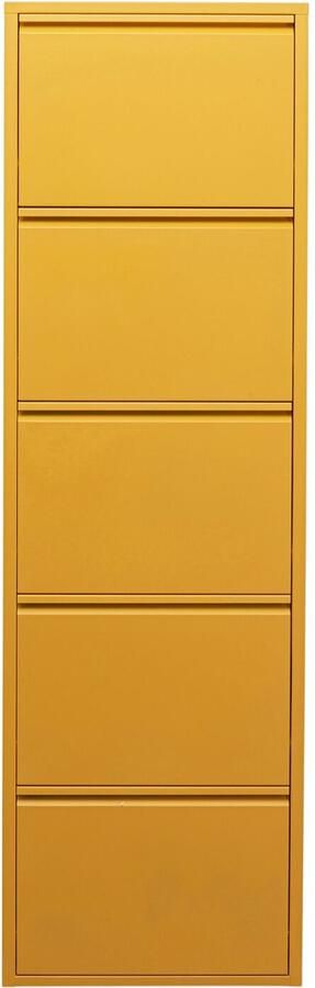 Schoenenkast Caruso 5 laden geel Kare Design