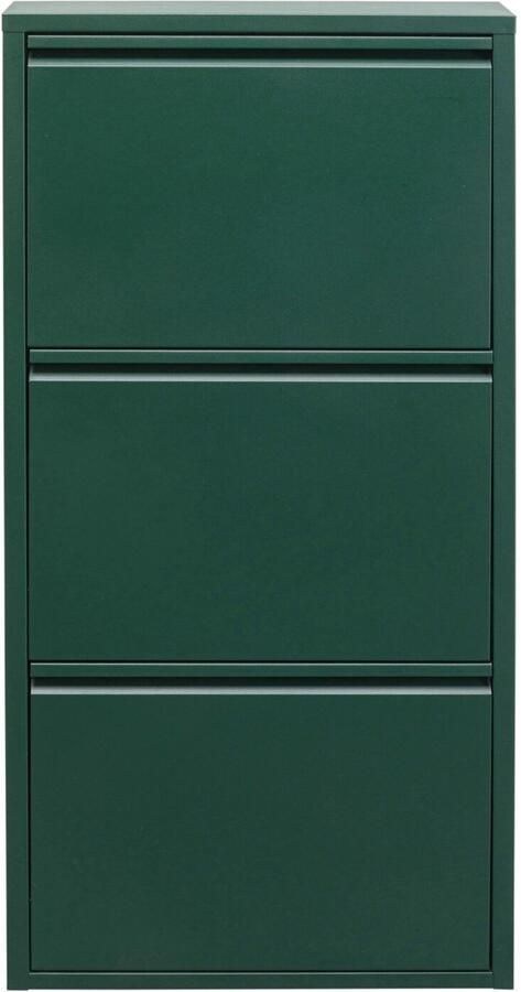 Schoenenkast Caruso 3 laden groen Kare Design