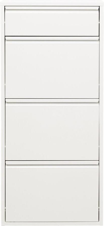 Schoenenkast Caruso wit 3+1 laden Kare Design
