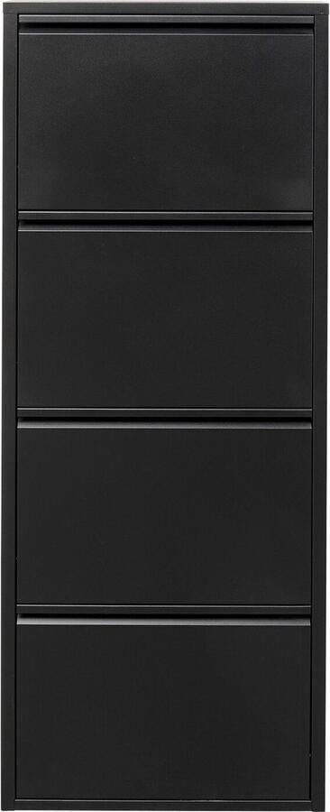 Kare Design Schoenenkast Caruso zwart 4 laden