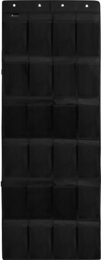 Schoenenkast Hangend Schoenenzak 24 vakken Opbergen van Schoenen aan Deur Schoenenzak Zwart Oplossing voor rondslingerende schoenen Hoogwaardige Schoenenkast