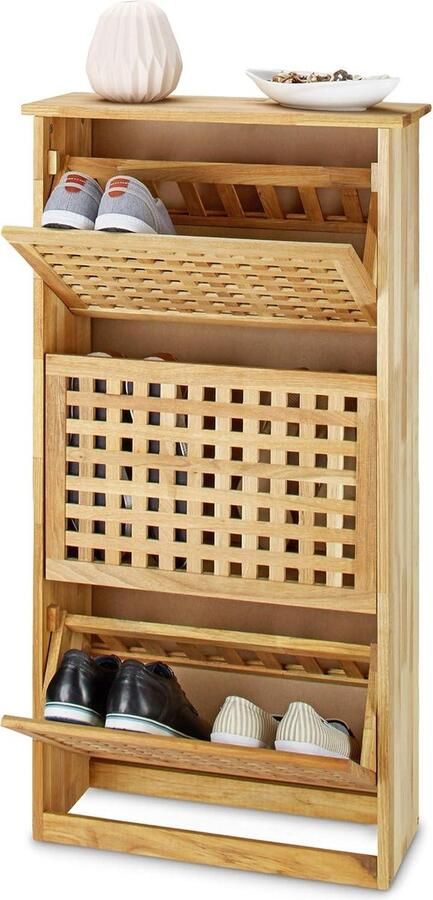 Schoenenkast Opbergkast 16 Kubussen Kinderen Kledingkast Deuren Kunststof Steekrek Multifunctioneel Schoenen Speelgoed 123 x 31 x 123 cm Roze LPC906P01 - Foto 14