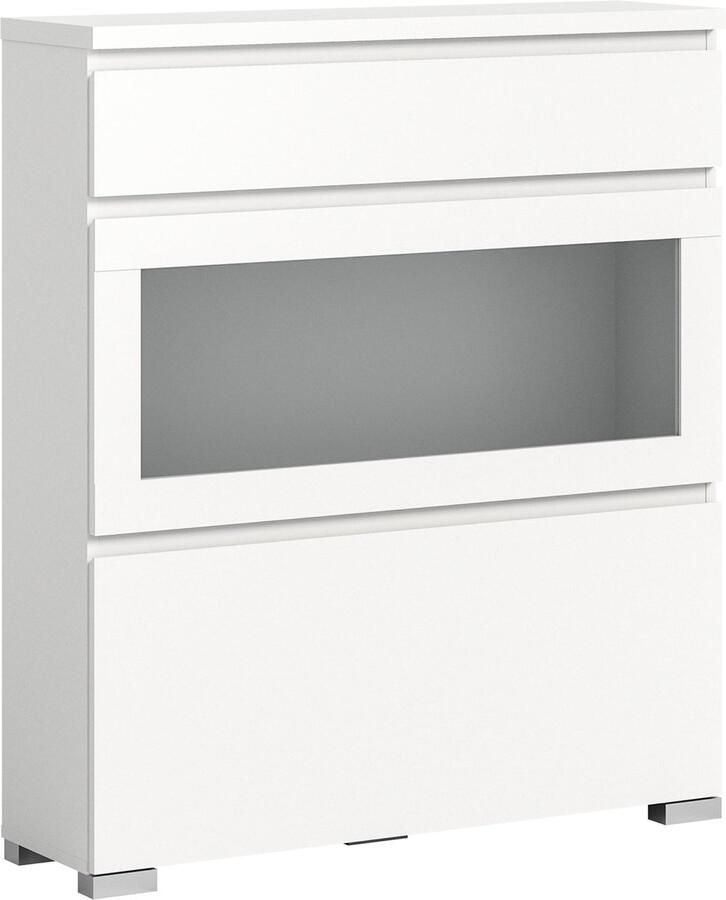 Rootz Living Rootz Schoenenkast Houtmateriaal Wit Schoenenopbergoplossing Ca. 95x109x27 cm