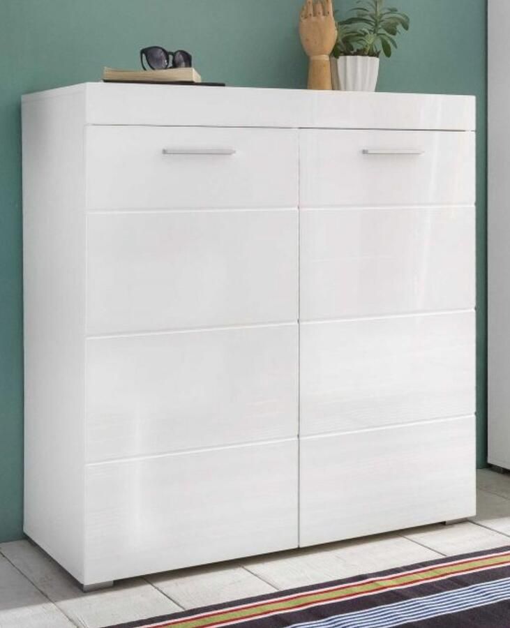 Rootz Living Rootz Schoenenkast Kast Hoogglans 91 x 97 x 38 cm