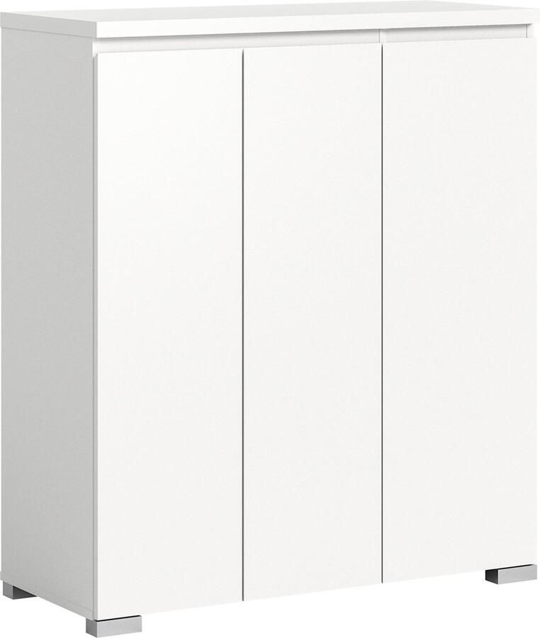 Rootz Living Rootz Schoenenkast Klompenorganizer Wit Opbergmeubel Tijdloos Design 95cm x 109cm x 40cm Duurzaam FSC Gecertificeerd Hout