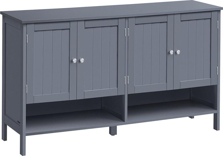 Rootz Living Rootz Schoenenkast Landhuisstijl Halorganizer MDF Leisteengrijs 35cm x 120cm x 70cm