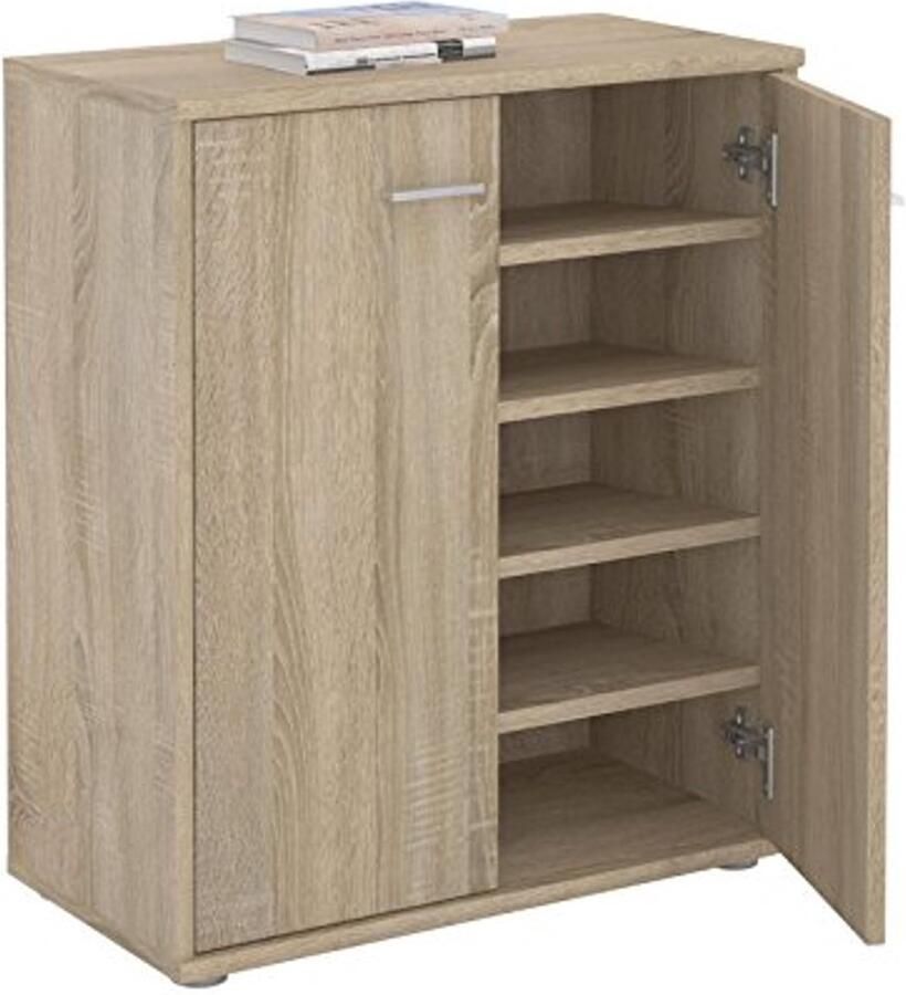 Schoenenkast met 2 Deuren en 4 Legplanken in Sonoma Eiken