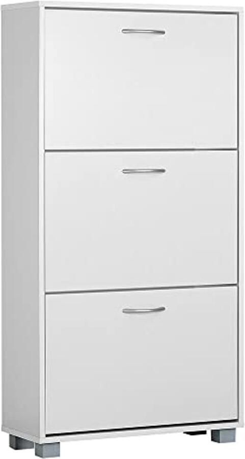 Schoenenkast Met 3 Kleppen 115x60x24cm Ruimtebesparend Design Geschikt Voor 18 Paar