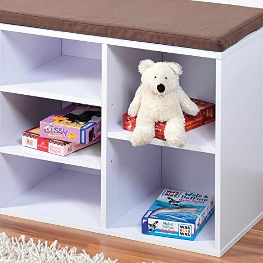 Schoenenkast met Zitkussen en Veel Opbergruimte 103 5 x 29 5 x 48 cm