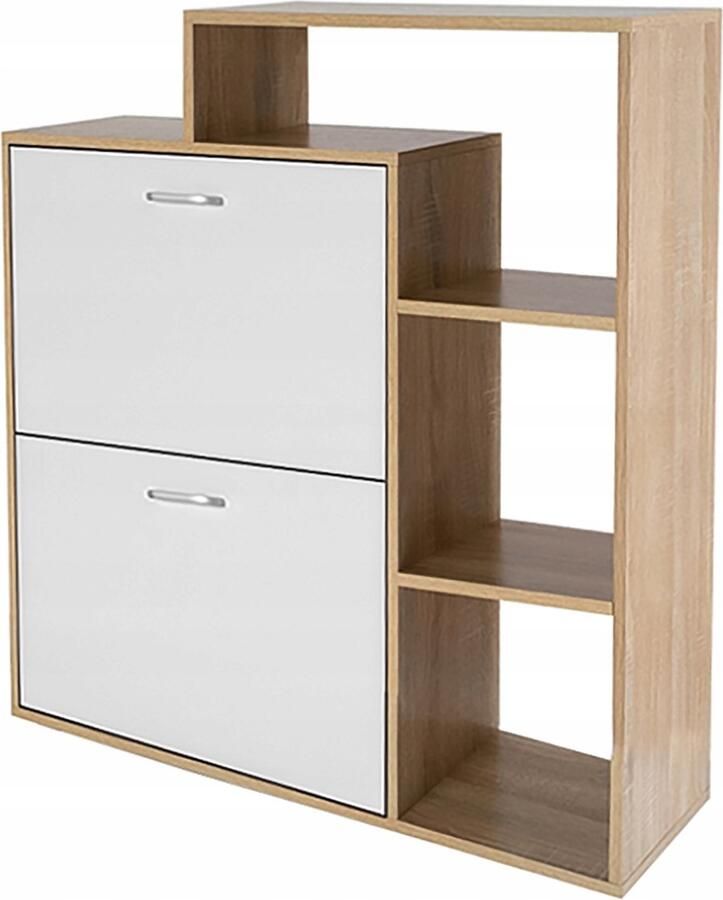 SCHOENENKAST PLANK 2 VAKKEN SCHOENEN ruime ladekast voor de gang