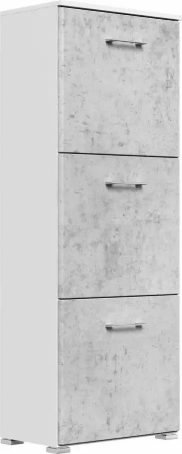 Schoenenkast Ragnar Beton 52x142x32 cm