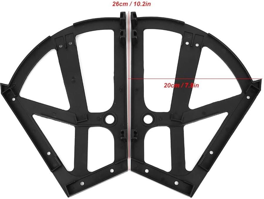 Schoenenkast Scharnieren Set van 4 ABS