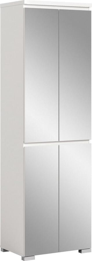 Rootz Living Rootz Schoenenkast Schoenenopbergorganisator Schoenenrek voor in de hal Houtmateriaal Wit Ca. 60x194x40 cm