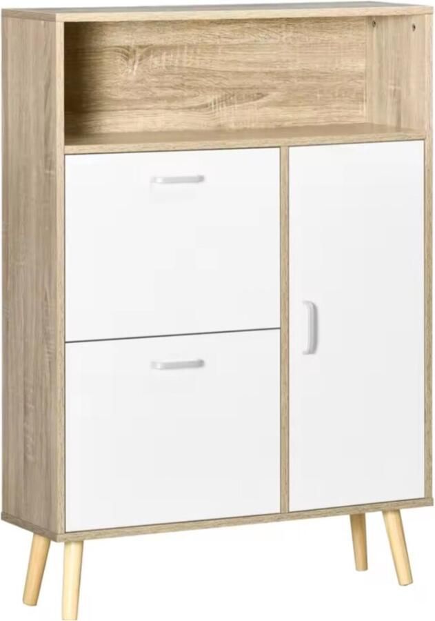 YOLO SHOP -Schoenenkast- Voor 8 Paar Schoenen Met 2 Laden 80X25 5X112 5cm