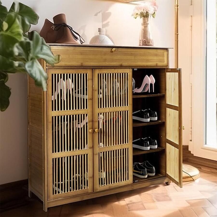 Schoenenkastje Compact Schoenenrek Meerdere Lagen Ruimtebesparend Design Modern Uiterlijk