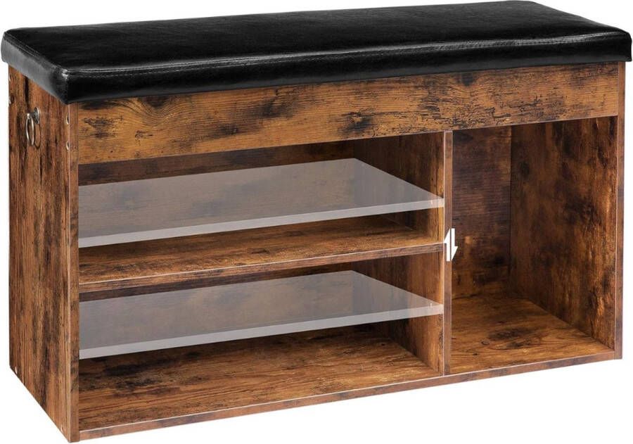 PolkaHome Schoenenkastje Schoenenkast Schoenenopbergkast Schoenenbank - Foto 2